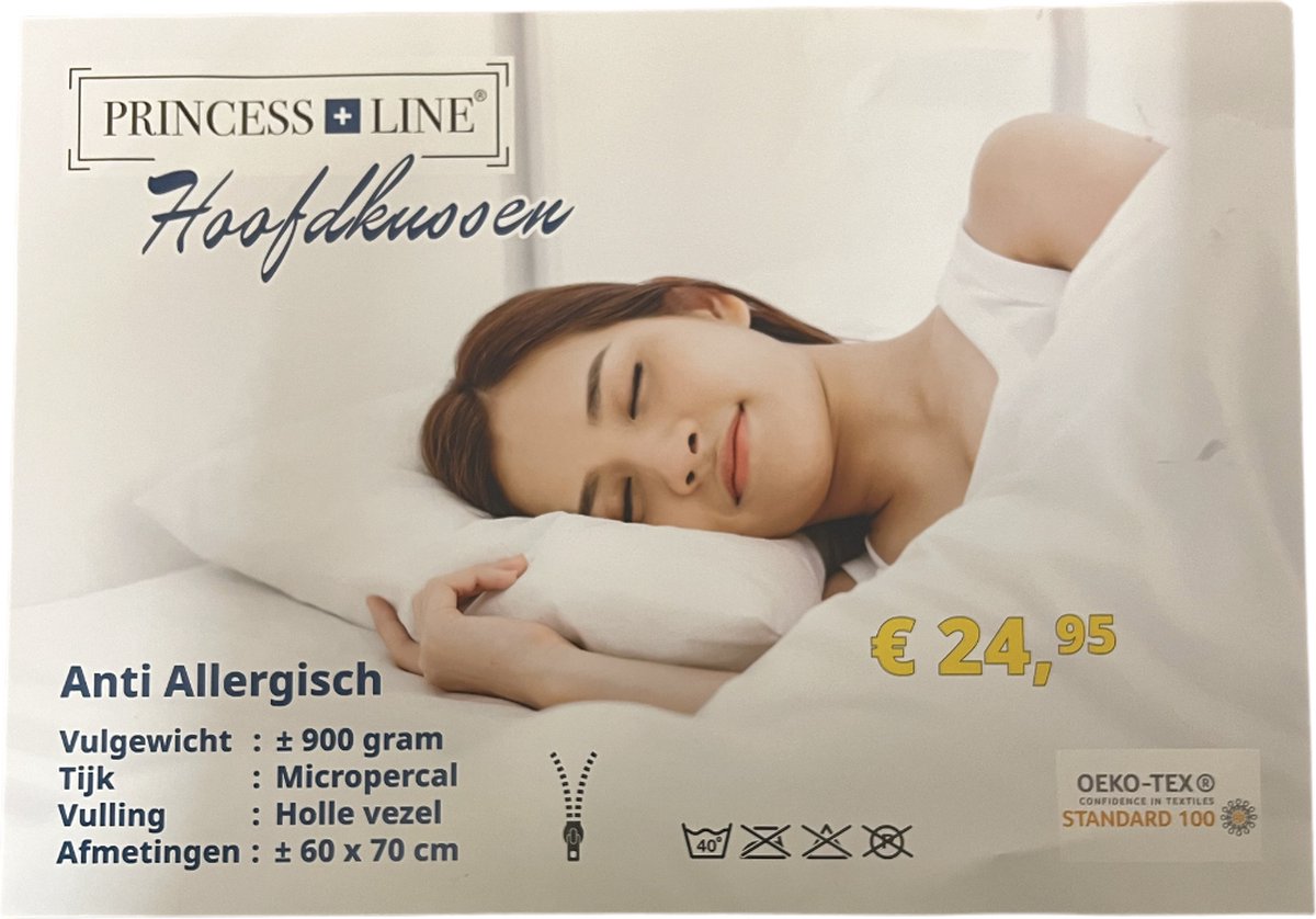 Princess Line Basic -Hoofdkussen - 60x70cm
