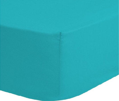 Princess Line- Comfortabel Ultra-Soft-Hoeslaken -100% katoen-Jersey -Stretch -Strijkvrij- Rondom elastiek-Hoekhoogte tot 30cm-2Persoons-160x200 cm-Wit